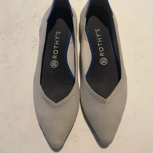 rothy's birdseye flax point, size 10!